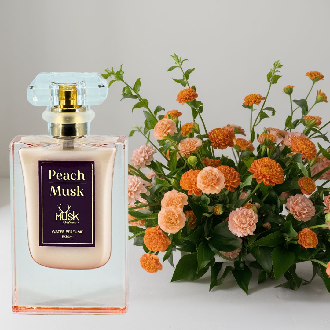 PEACH MUSK WATER PERFUME 30ML (1.01 OZ) By Hamidi | Indulge In Exquisite Blend Of Enchanting Aroma.