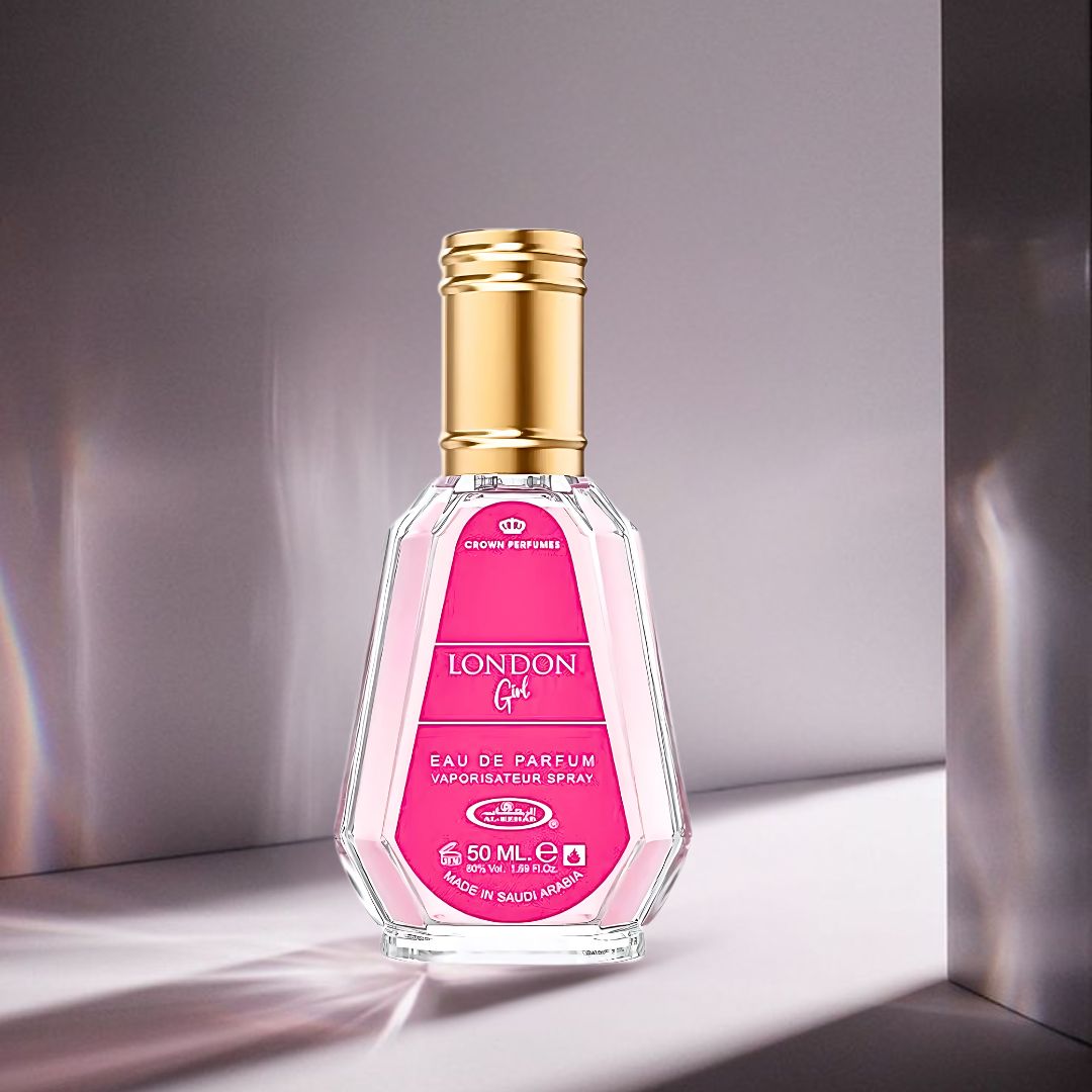 London Girl Eau De Parfum Spray 50ML (1.7 OZ) By Al Rehab | A Sweet & Sophisticated Blend Of Juicy Fruits, Delicate Florals & Vanilla.