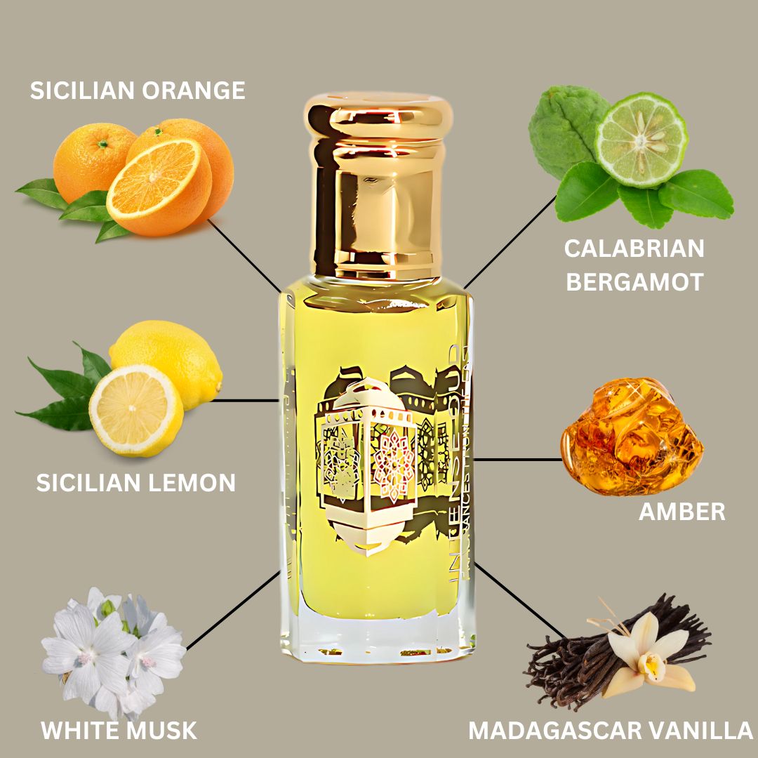 Erba Perfume Oil 12ML (0.40 OZ) With Black Gift Box By Intense Oud | Zesty Citrus With Vanilla & Musk Finish.