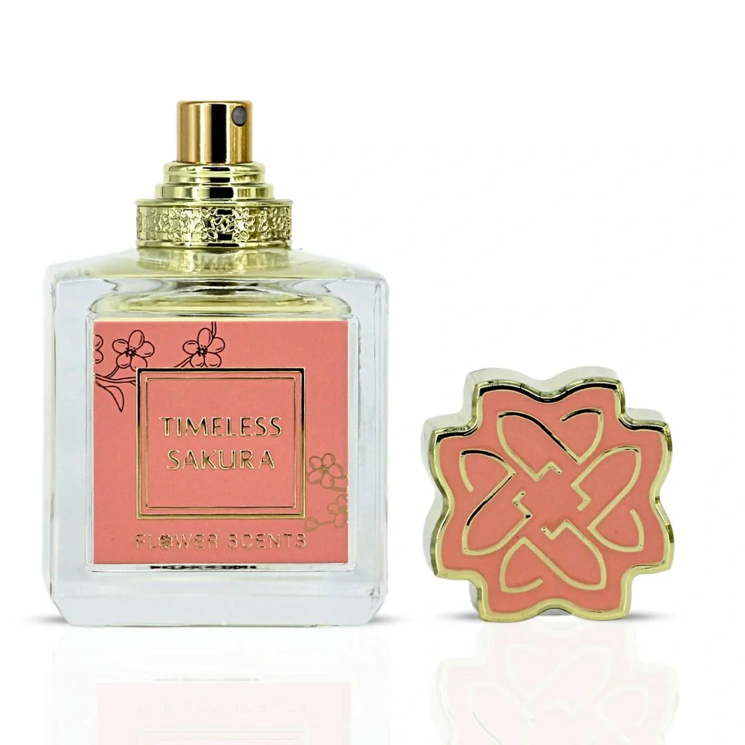 Timeless Sakura Eau de Parfum Spray 65ml (2.2 oz) by Flower Scents | Fruity, Floral, Softly Sensual — Like Spring in a Bottle
