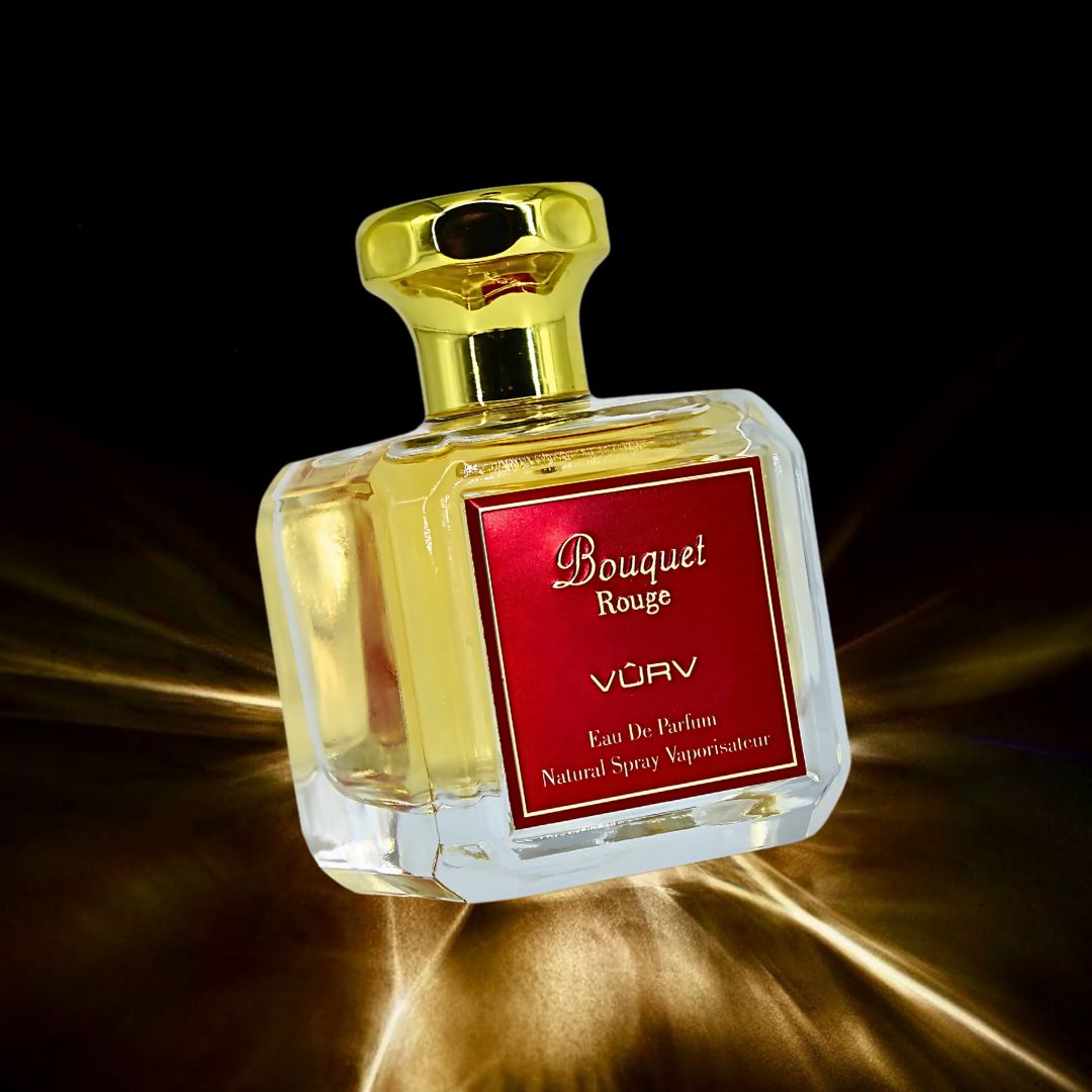 Bouquet Rouge Eau De Parfum Spray 100ML (3.4 OZ) By Vurv | An Exotic, Spicy Blend Of Saffron, Amberwood & Cedar For A Bold Scent With Woody Depth.