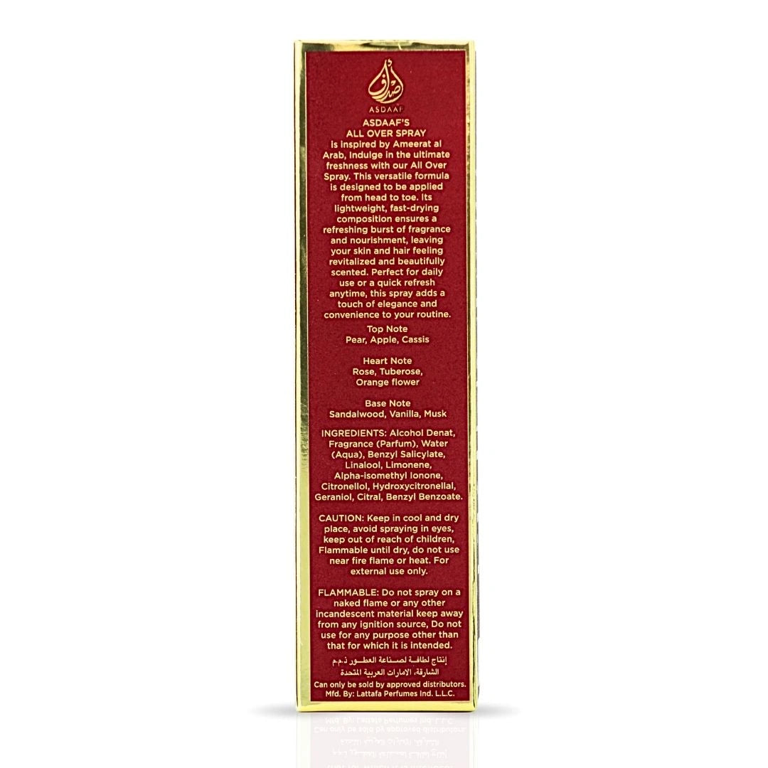 Ameerat Al Arab All Over Spray 150ml (5.07 oz) by Asdaaf