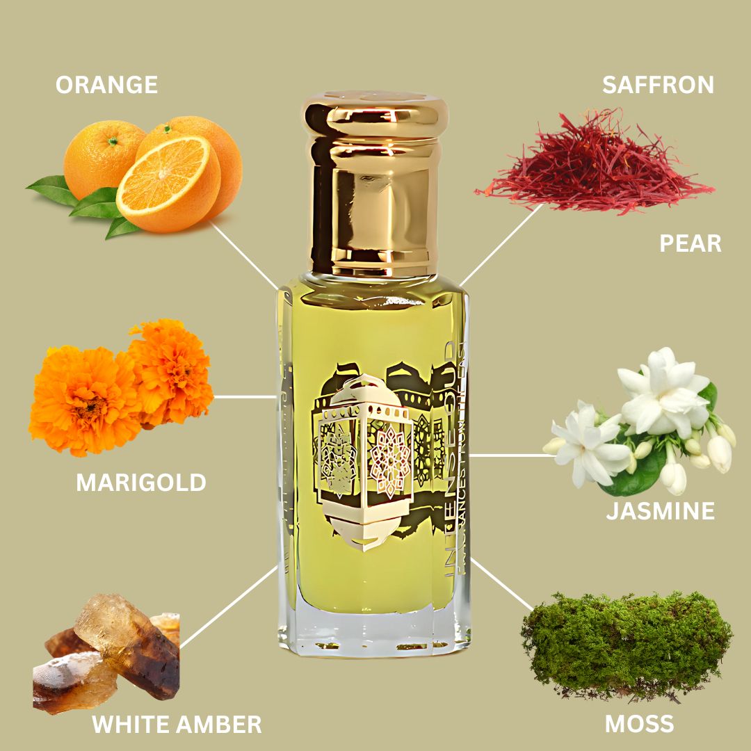 Addiction Perfume Oil 12ML (0.40 OZ) With Black Gift Box By Intense Oud | Citrusy Orange, Floral Jasmine, Warm Amber & Sweet Praline.
