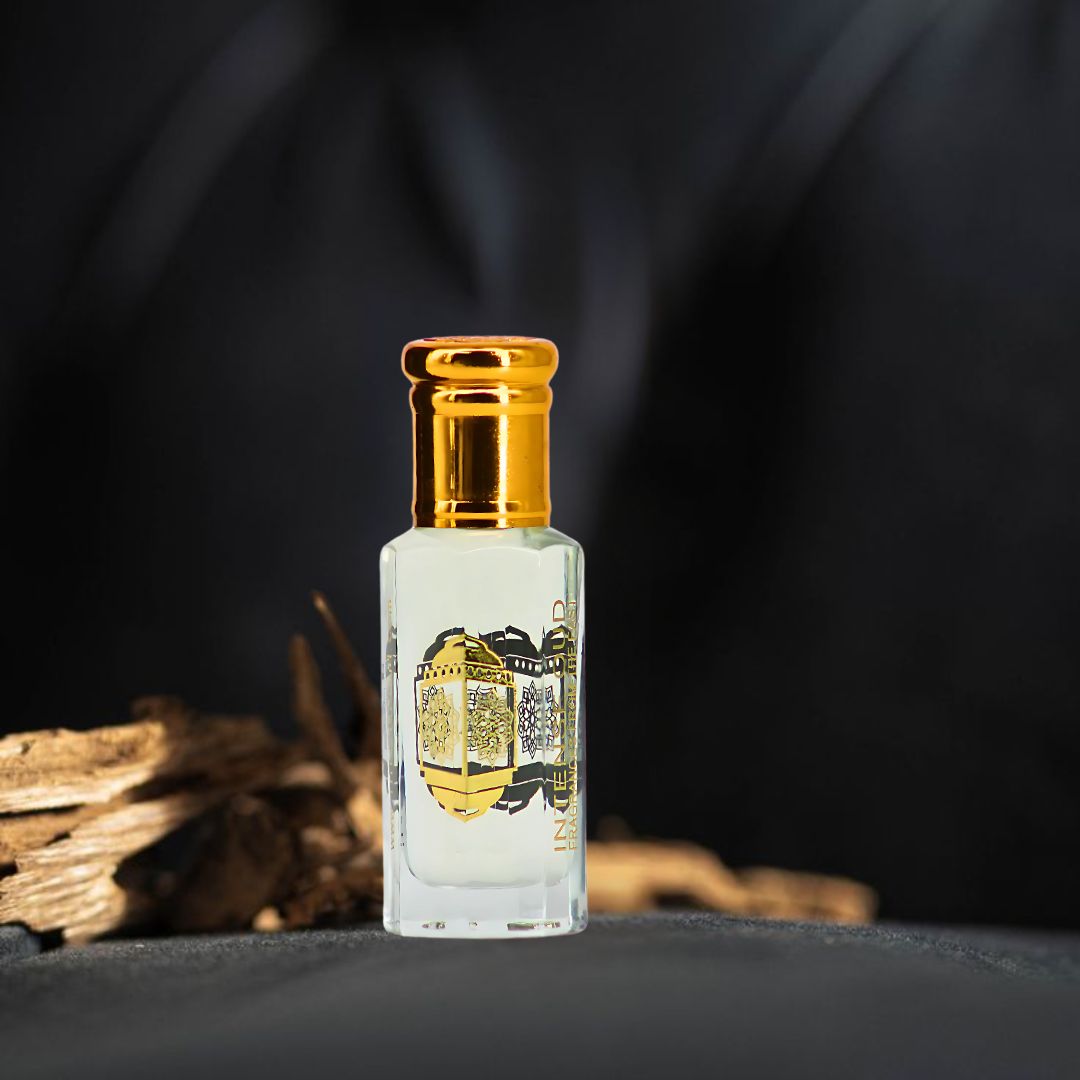 Musk Abiyad Perfume Oil 12ML (0.40 OZ) With Black Gift Box By Intense Oud | Soft Woods & Fresh Neroli, Wrapped In Warm Musk.