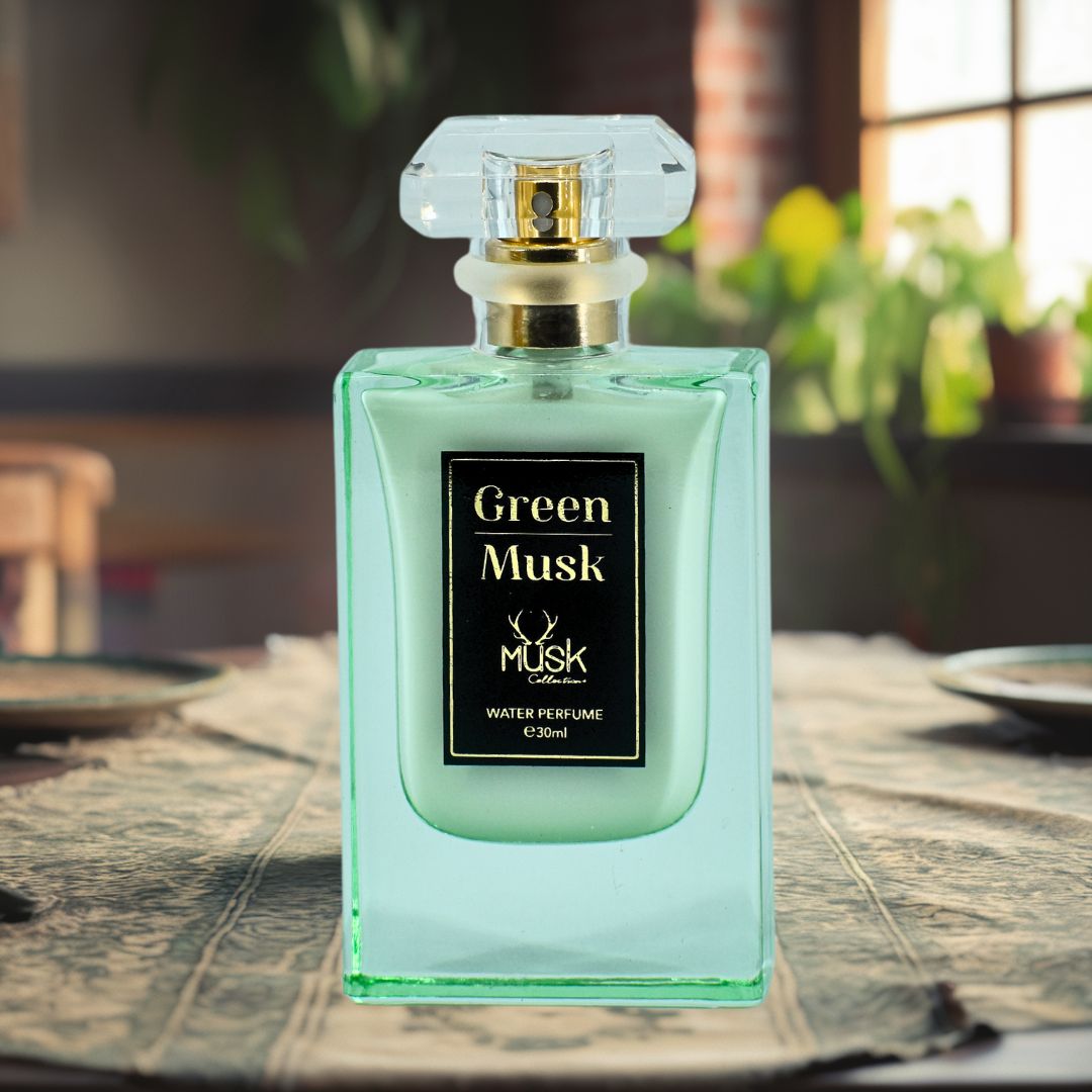 GREEN MUSK WATER PERFUME 30ML (1.01 OZ) By Hamidi | Delight Your Senses With The Invigorating Aroma.