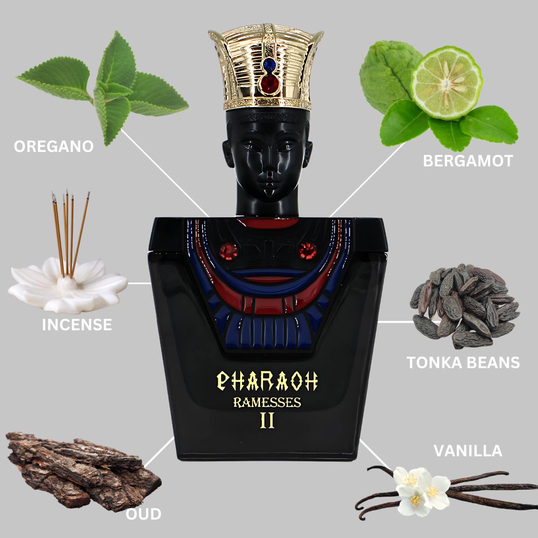 Pharaoh Ramesses II Eau De Parfum Spray 100ML (3.4 OZ) By BHARARA | Bold, Spicy & Deeply Smoky With A Luxurious Finish Of Oud, Leather & Vanilla.