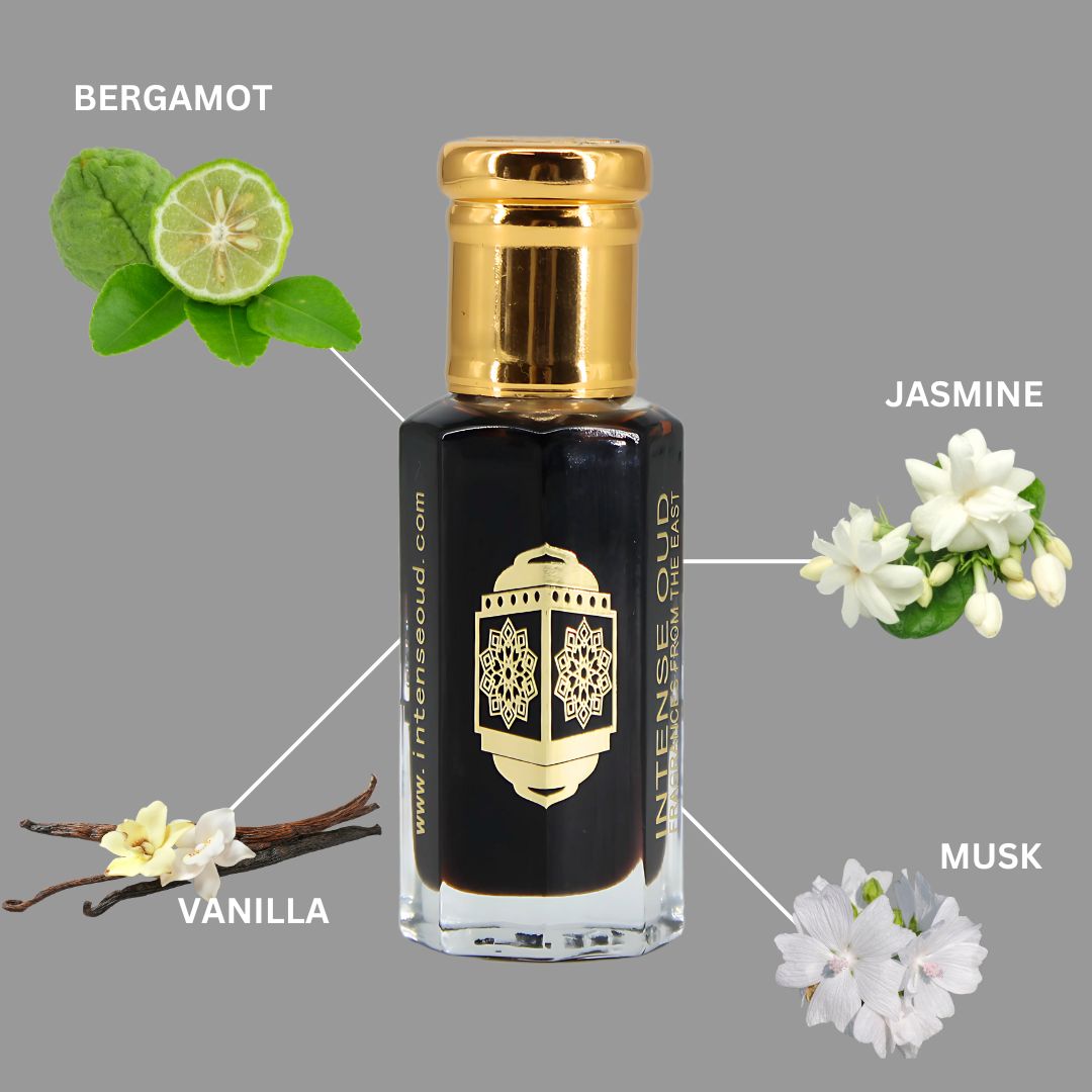 Aphrodisiac Perfume Oil 12ML (0.40 OZ) With Black Gift Box By Intense Oud | Long Lasting, Exotic, Fruity, Sweet Scent.