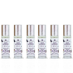 Grape Raspberry Perfume Oil CPO 6ML (0.2 OZ) By Al Rehab | Fruity, Floral, Sweet, Vibrant Fragrance. (BOX OF 6)