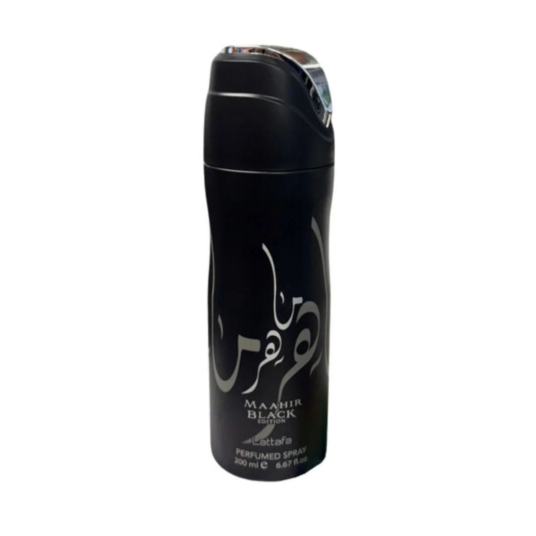 Maahir Black Edition Deodorant Spray 200ml (6.8 oz) by Lattafa