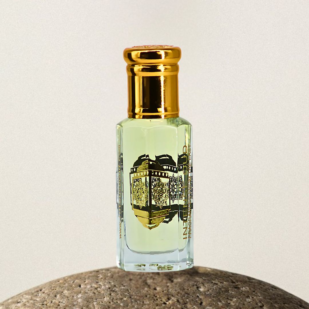 Majnoon Perfume Oil 12ML (0.40 OZ) With Black Gift Box By Intense Oud | Sweet Pineapple, Creamy Vanilla With Woody Musky Base.