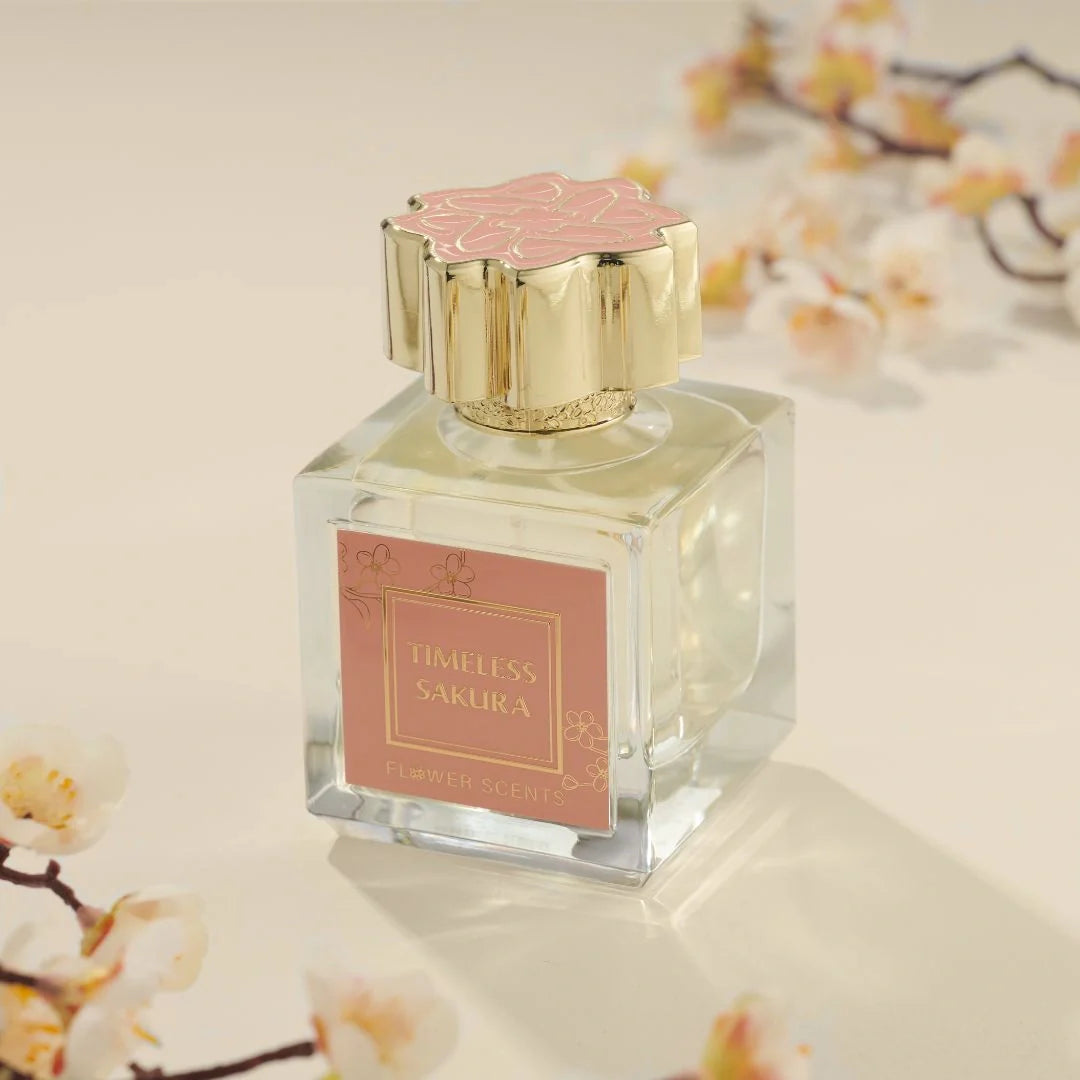 Timeless Sakura Eau de Parfum Spray 65ml (2.2 oz) by Flower Scents | Fruity, Floral, Softly Sensual — Like Spring in a Bottle