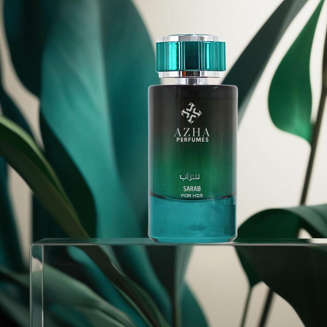 Sarab For Him Eau De Parfum Spray 100ML (3.4 OZ) by Azha | A Fusion of Floral & Woody Notes, Crowned with the Richness of Ambergris.