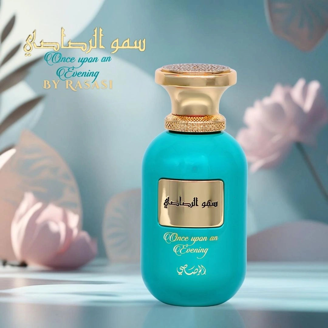Somow Al Rasasi Once Upon an Evening Eau de Parfum Spray 100ml (3.4 oz) by Rasasi | A Dreamy Trail of Vanilla and Blossoms