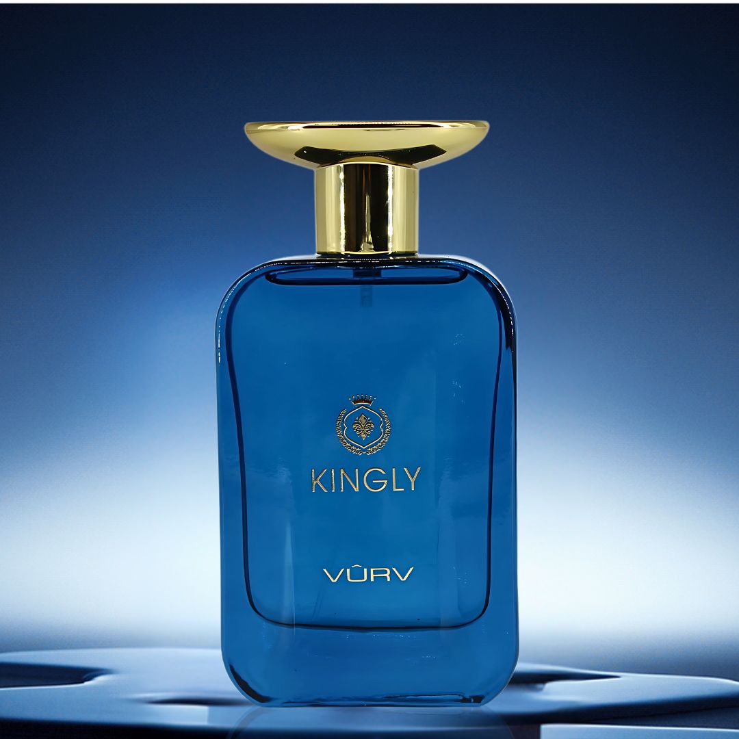 Kingly Eau De Parfum Spray For Men 100ML (3.4 OZ) By Vurv | Long Lasting, Citrusy, Woody & Warm Spicy Fragrance.