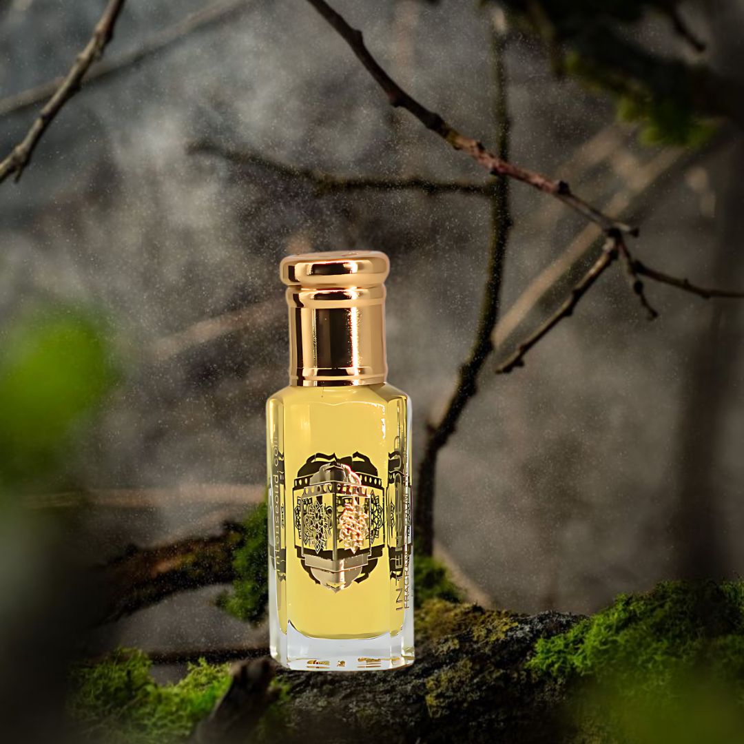 Attar Majmu Perfume Oil 12ML (0.40 OZ) With Black Gift Box By Intense Oud | Elegant Florals With Warm Amber, Creamy Sandalwood & Musk.