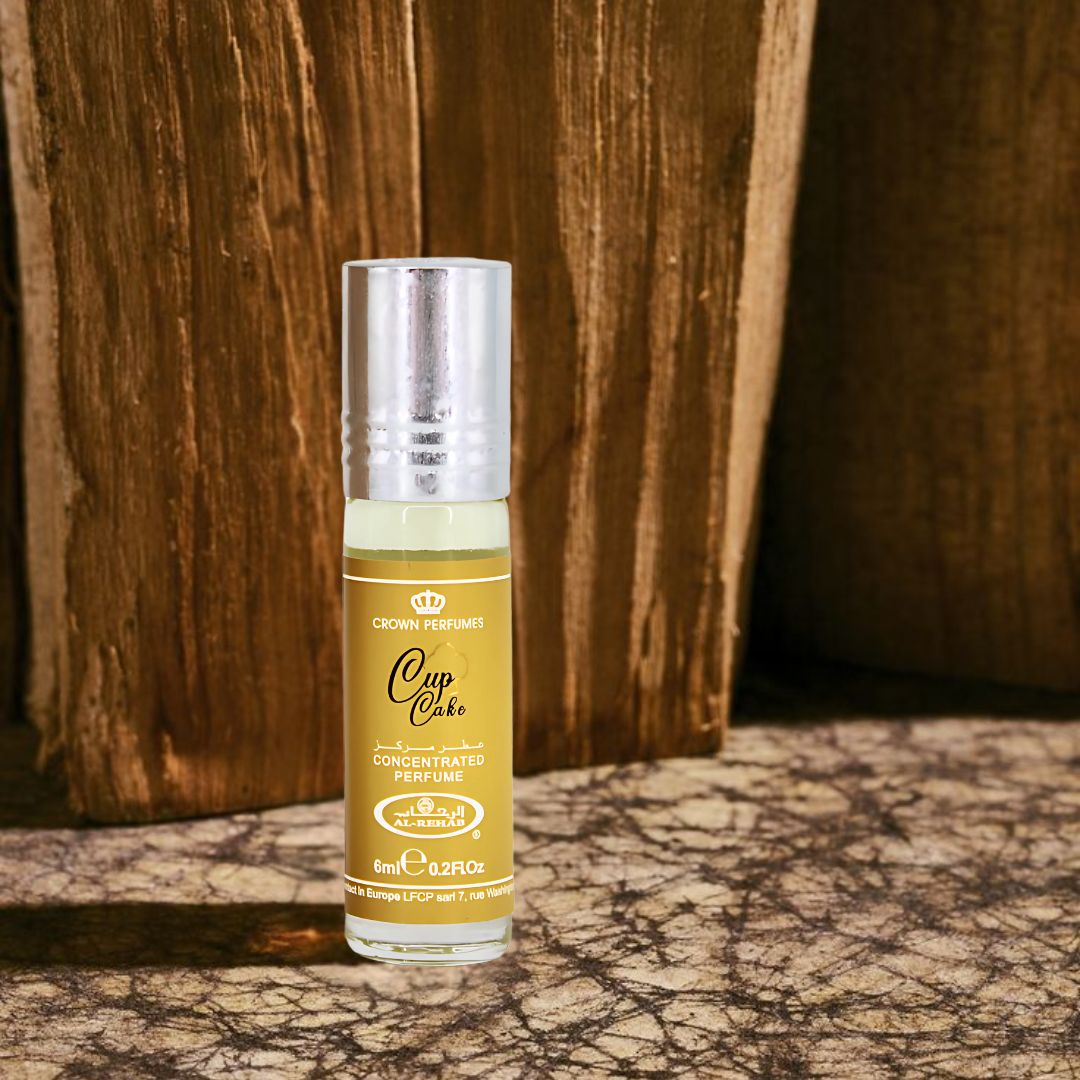 Cupcake Perfume Oil CPO 6ML (0.2 OZ) By Al Rehab | Citrus, Creamy Vanilla & Amber For A Cozy, Sweet Finish. (Pack Of 6)