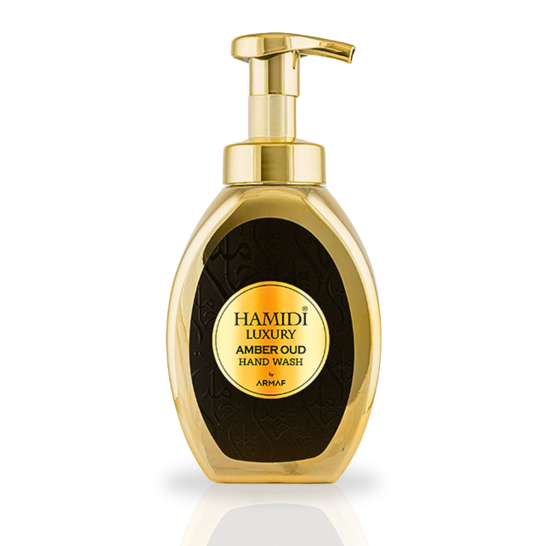 LUXURY AMBER OUD HAND WASH 350ML (11.9 OZ) By Hamidi | Enticing & Ultra Moisturizing, Rejuvenates The Skin.