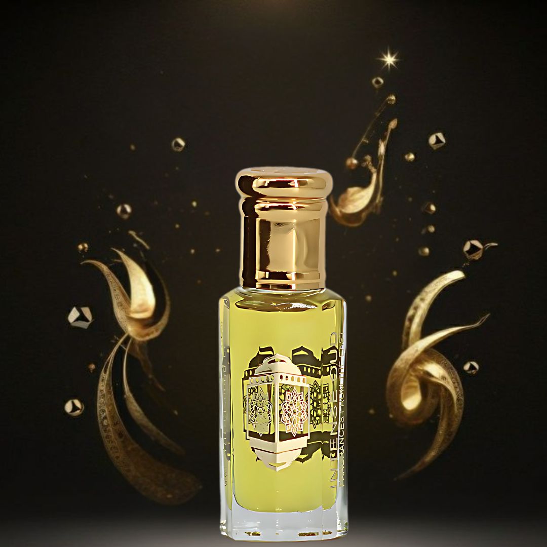 Addiction Perfume Oil 12ML (0.40 OZ) With Black Gift Box By Intense Oud | Citrusy Orange, Floral Jasmine, Warm Amber & Sweet Praline.