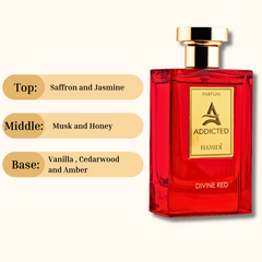 HAMIDI ADDICTED DIVINE RED EDP Spray 120ML (4 OZ) By Hamidi | Elevate Your Senses With This Exquisite Fragrance.