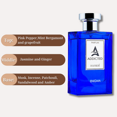 HAMIDI ADDICTED ENIGMA EDP Spray 120ML (4 OZ) By Hamidi | Experience The Allure Of This Refreshing Fragrance.