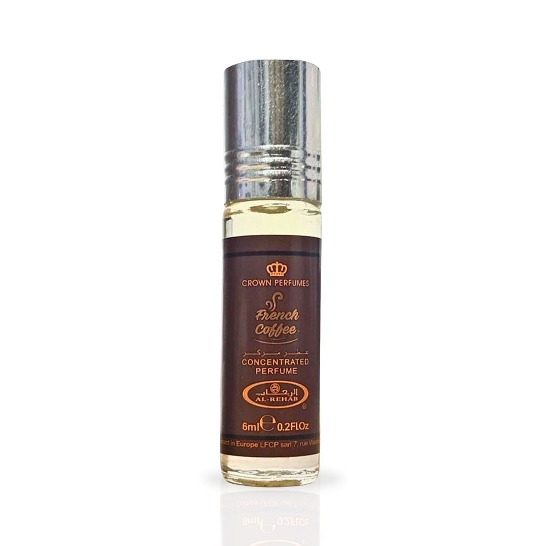 French Coffee Perfume Oil 6ML (0.2OZ) By Al Rehab | Sweet, Creamy, Spicy, Gourmand.