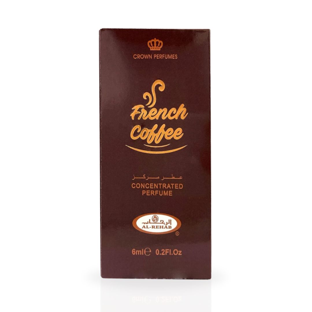 French Coffee Perfume Oil 6ML (0.2OZ) By Al Rehab | Sweet, Creamy, Spicy, Gourmand.