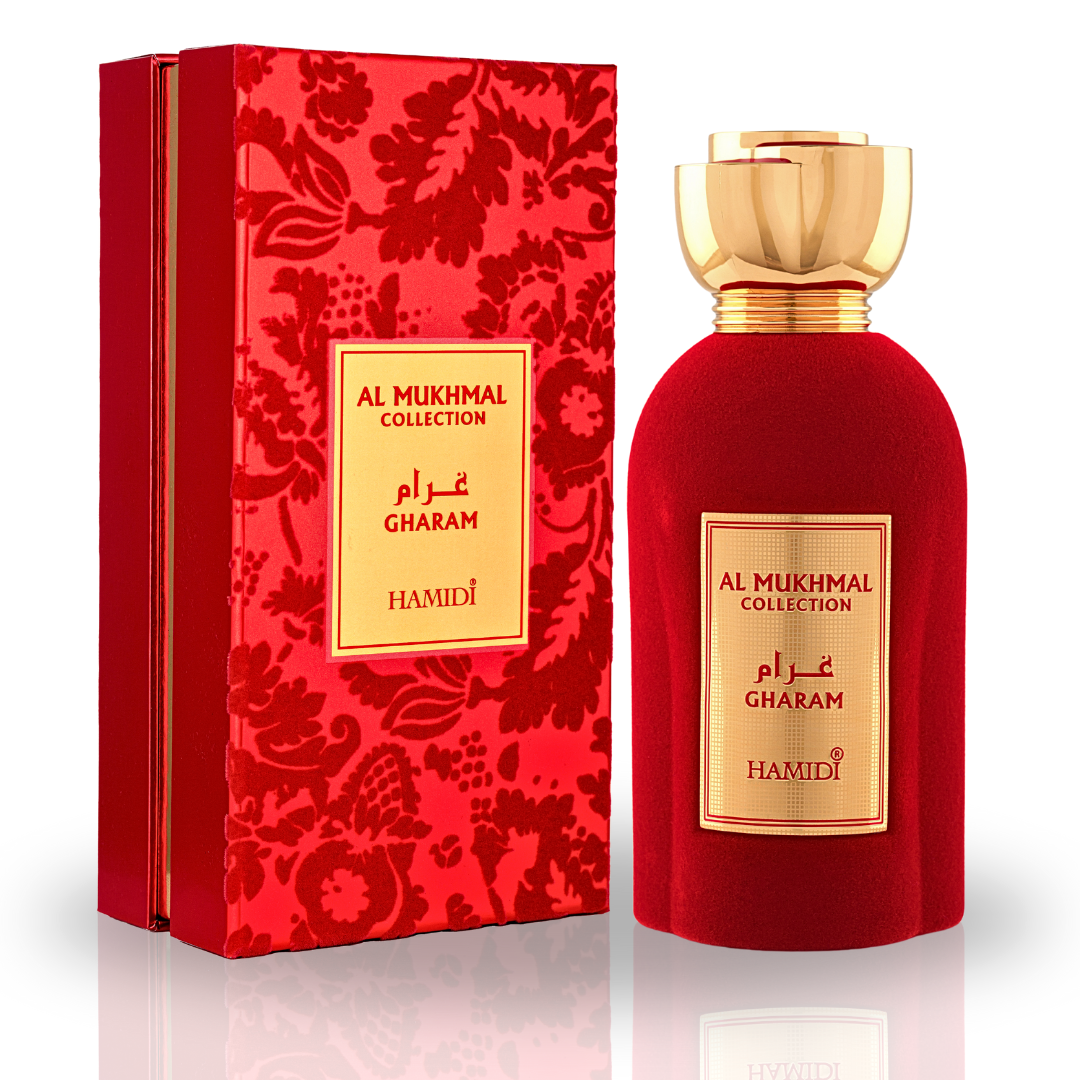 AL MUKHMAL - GHARAM EDP Spray 100ML (3.4 OZ) By Hamidi | Experience The Passionate Intensity With This Exquisite Fragrance. - Intense Oud