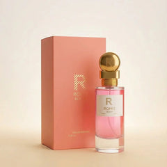 Bharara Rohit Bloom Eau de Parfum spray 75ml bottle with floral design, showcasing the elegant fragrance packaging.