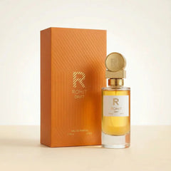 Rohit Drift Eau de Parfum spray in 75ml bottle with box, by Bharara, featuring elegant packaging and a sleek perfume design.
