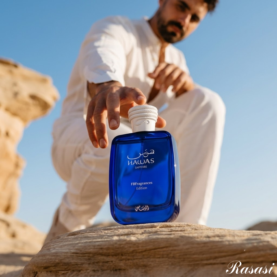 Hawas Sapphire X FBFragrances Edition Eau de Parfum Spray 100ml (3.4 oz) by Rasasi