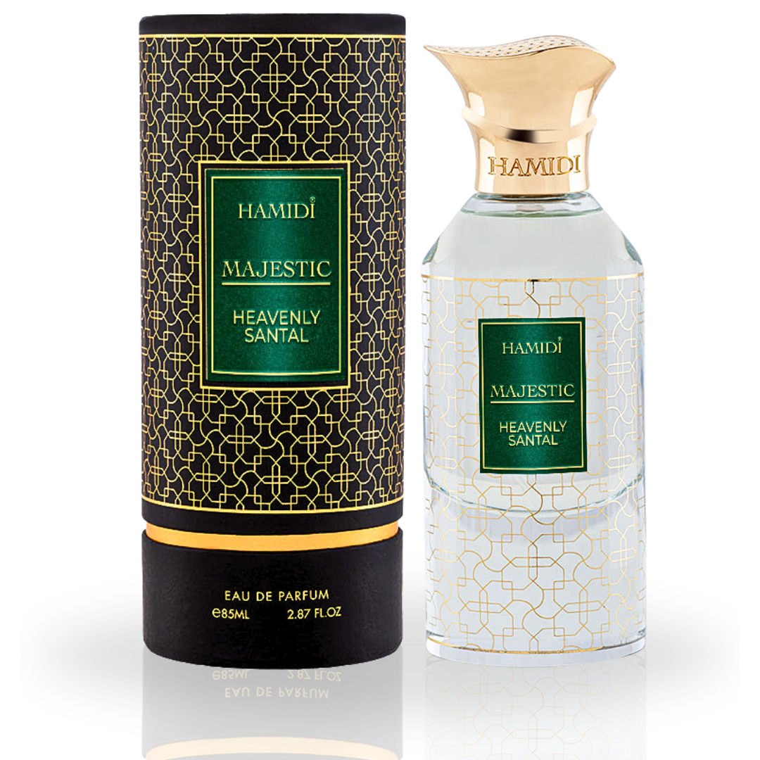 MAJESTIC HEAVENLY SANTAL EDP Spray 85ML (2.8 OZ) By Hamidi | A Delicate Floral Whiff Of Serenity & Bliss.