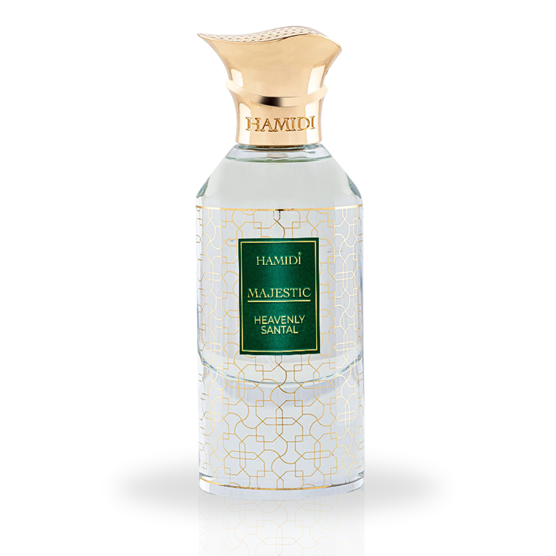 MAJESTIC HEAVENLY SANTAL EDP Spray 85ML (2.8 OZ) By Hamidi | A Delicate Floral Whiff Of Serenity & Bliss.