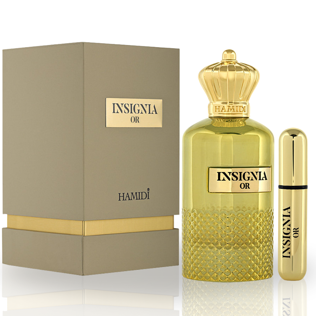 INSIGNIA OR EDP Spray 105ML (3.5 OZ) By Hamidi | Indulge In The Radiance Of Gold With This Luxurious Fragrance. - Intense Oud