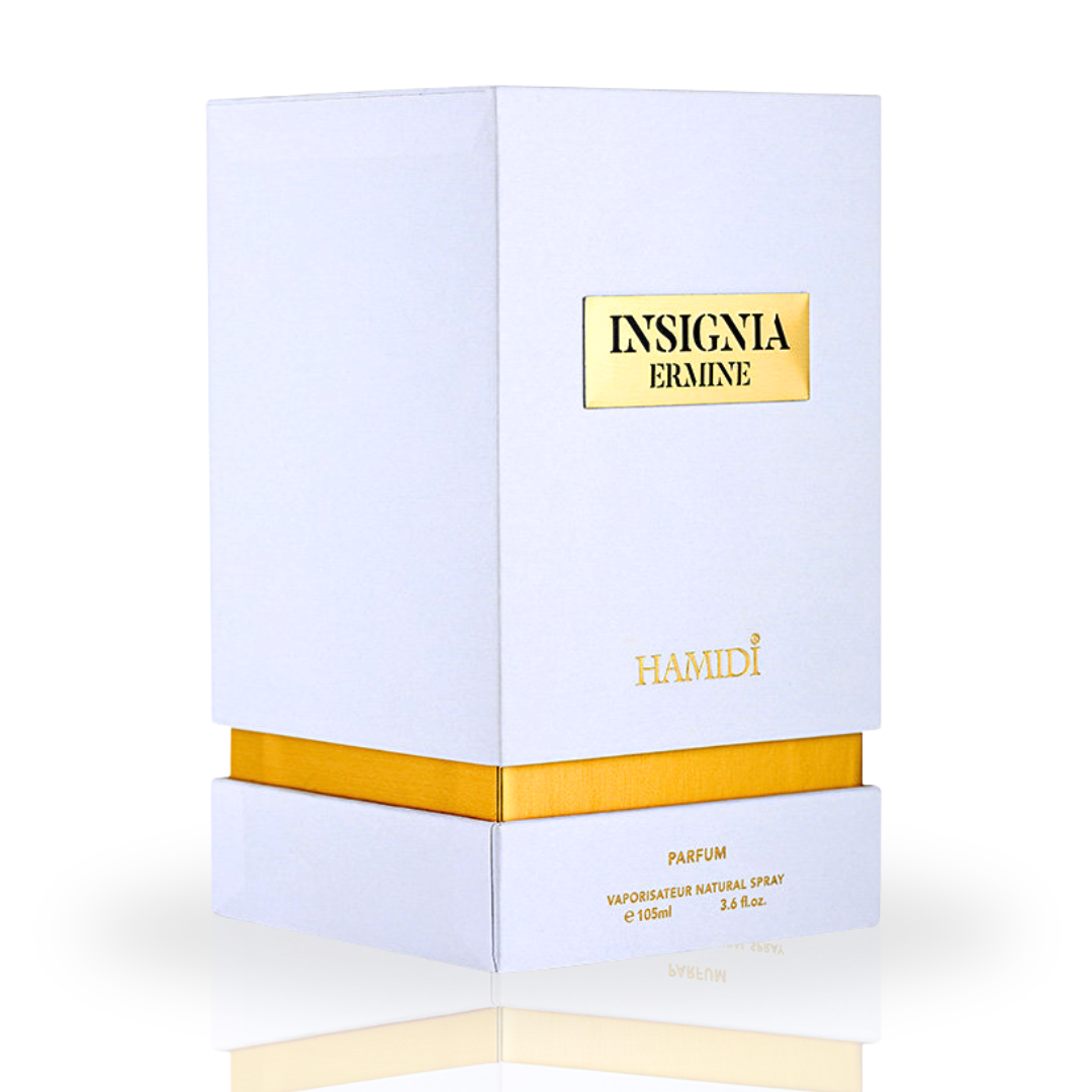 INSIGNIA ERMINE EDP Spray 105ML (3.5 OZ) By Hamidi | Unique And Sophisticated Unisex Fragrance. - Intense Oud