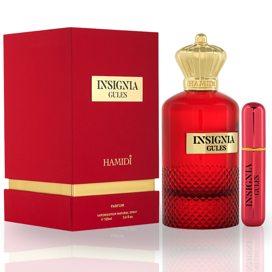 INSIGNIA GULES EDP Spray 105ML (3.5 OZ) By Hamidi | A Long Lasting, Captivating & Harmonious Blend. - Intense Oud