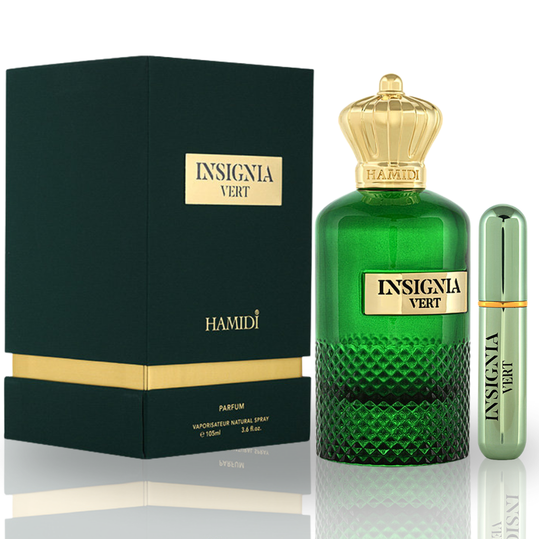 INSIGNIA VERT EDP Spray 105ML (3.5 OZ) By Hamidi | A Fresh & Elegant Fragrance Experience. - Intense Oud