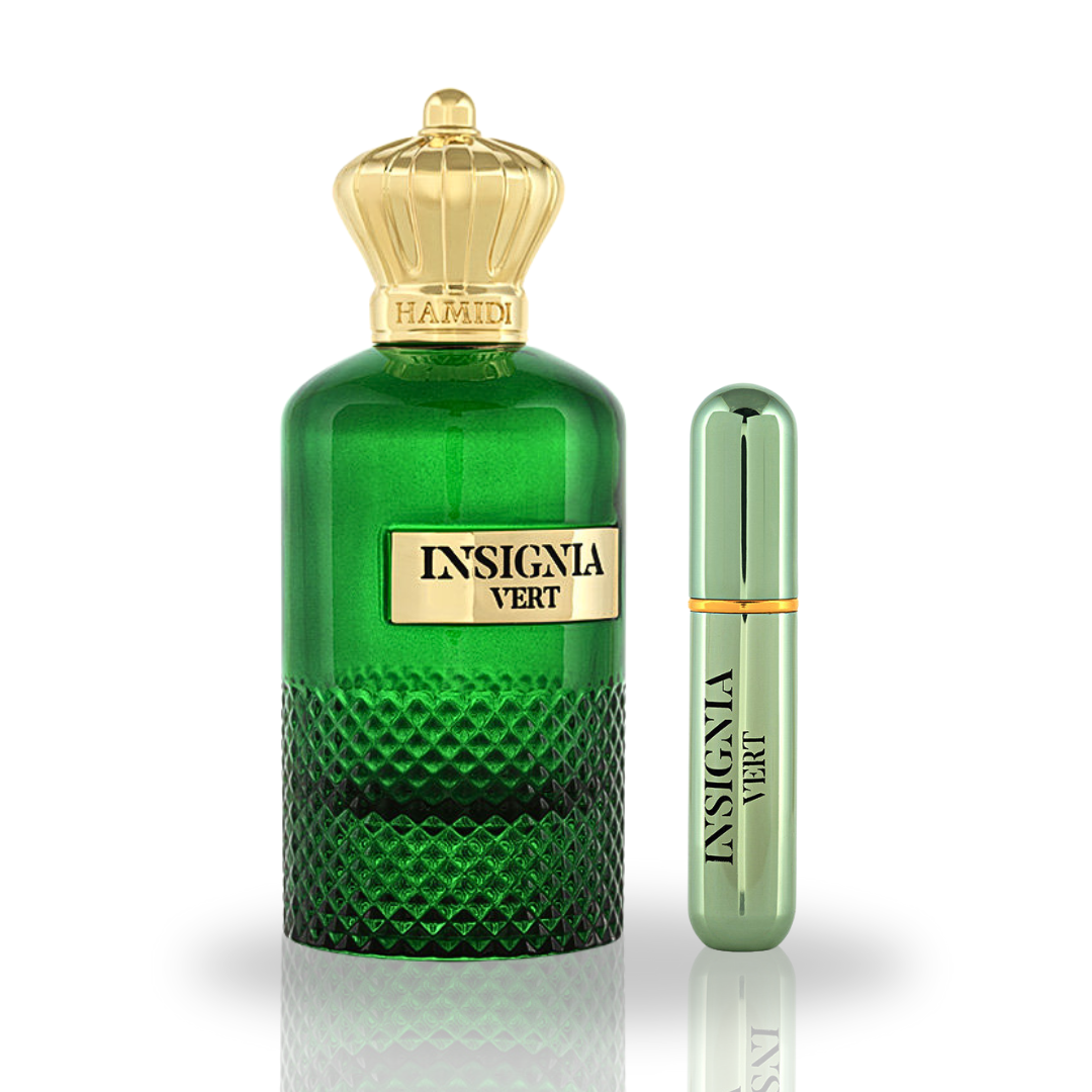 INSIGNIA VERT EDP Spray 105ML (3.5 OZ) By Hamidi | A Fresh & Elegant Fragrance Experience. - Intense Oud