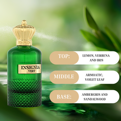 INSIGNIA VERT EDP Spray 105ML (3.5 OZ) By Hamidi | A Fresh & Elegant Fragrance Experience. - Intense Oud