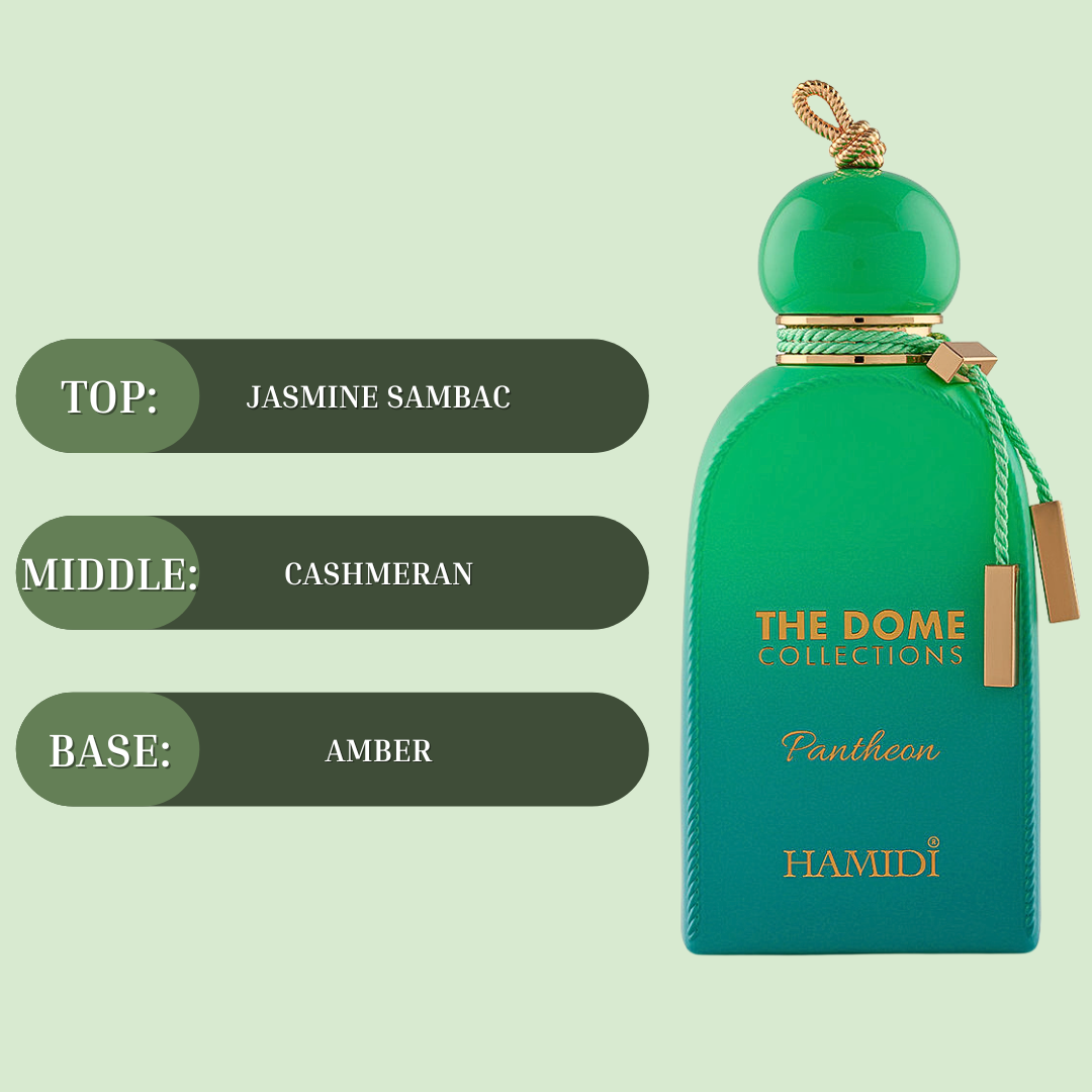 THE DOME - PANTHEON EDP Spray 100ML (3.4 OZ) By Hamidi | Indulge In The Allure Of This Delicate, Seductive & Luxurious Scent. - Intense Oud