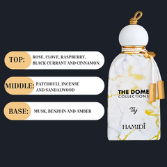 THE DOME - TAJ EDP Spray 100ML (3.4 OZ) By Hamidi | Experience The Epitome Of Luxury With This Alluring Fragrance. - Intense Oud