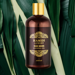 LUXURY OUD MUSK SHOWER GEL 500ML (16.9 OZ) By Hamidi | Ultra Moisturizing & Skin-Nourishing | For Men & Women.