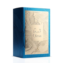 Qissa Blue Eau de Parfum Spray by Paris Corner, 100ml bottle featuring a sleek blue design and elegant packaging.