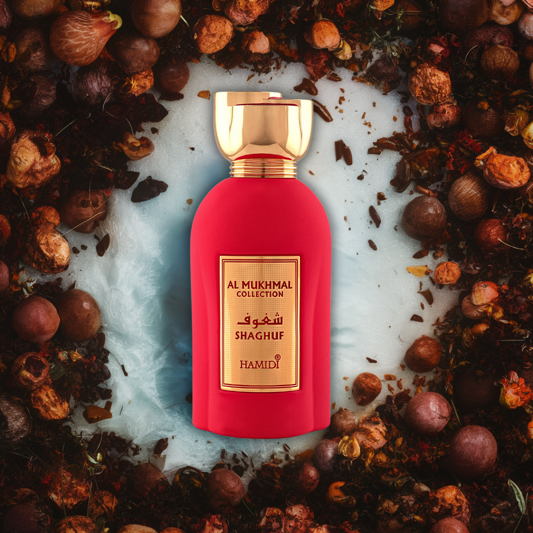 AL MUKHMAL - SHAGHUF EDP Spray 100ML (3.4 OZ) By Hamidi | Experience The Fiery Embrace With This Enchanting Fragrance. - Intense Oud