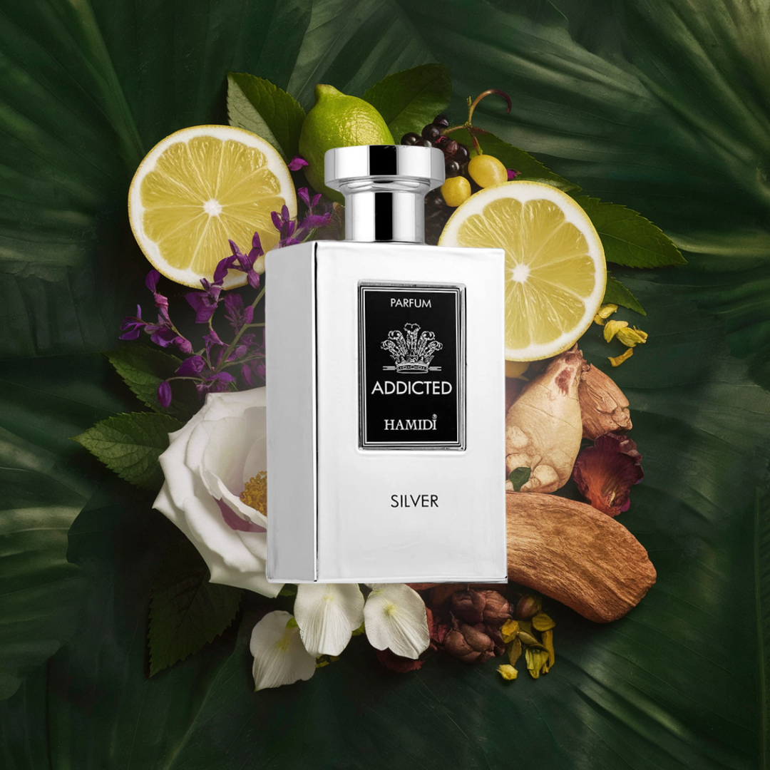 HAMIDI ADDICTED SILVER EDP Spray 120ML (4 OZ) By Hamidi | A Long Lasting And Intense Fragrance. - Intense Oud