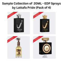 Sample Collection of 20ML (0.7 OZ) EDP Sprays by Lattafa Pride. (Pack of 4)