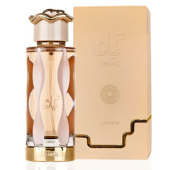 TERIAQ EDP Spray 100ML (3.4 OZ) by Lattafa, Long Lasting Perfumes for Men & Women | Caramel, Leather, Musky, Sweet. - Intense Oud