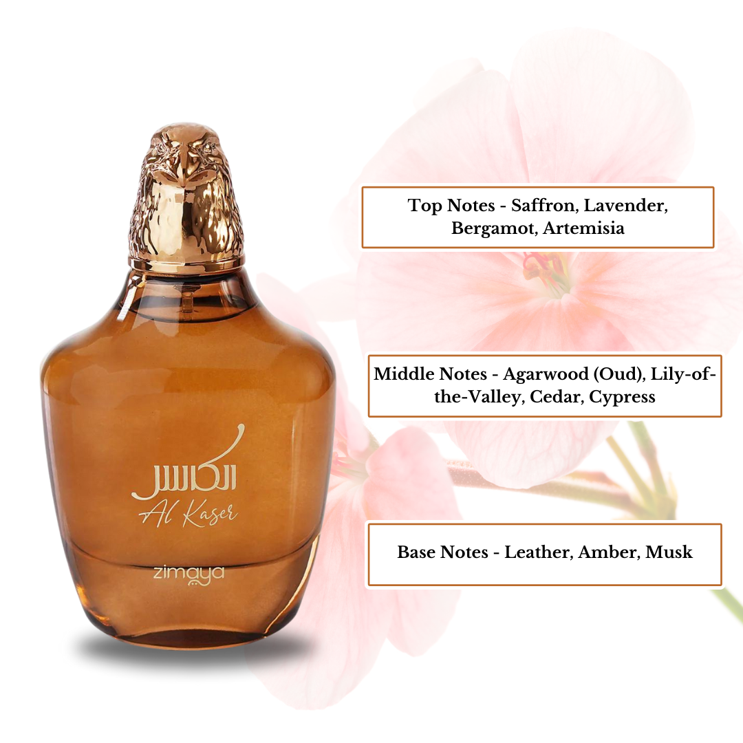 AL Kaser EDP Spray 100ML (3.4OZ) by ZIMAYA | Long Lasting, Refreshing Fragrance For Men & Women.