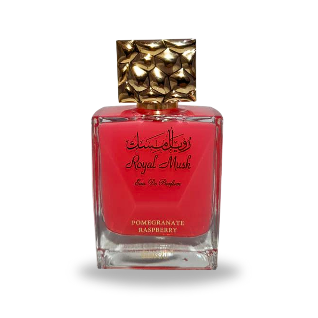 Royal Musk Pomegranate Raspberry EDP 100ML (3.4 OZ) by SURRATI (VELVET POUCH) | Exotic Fragrances for Men & Women.