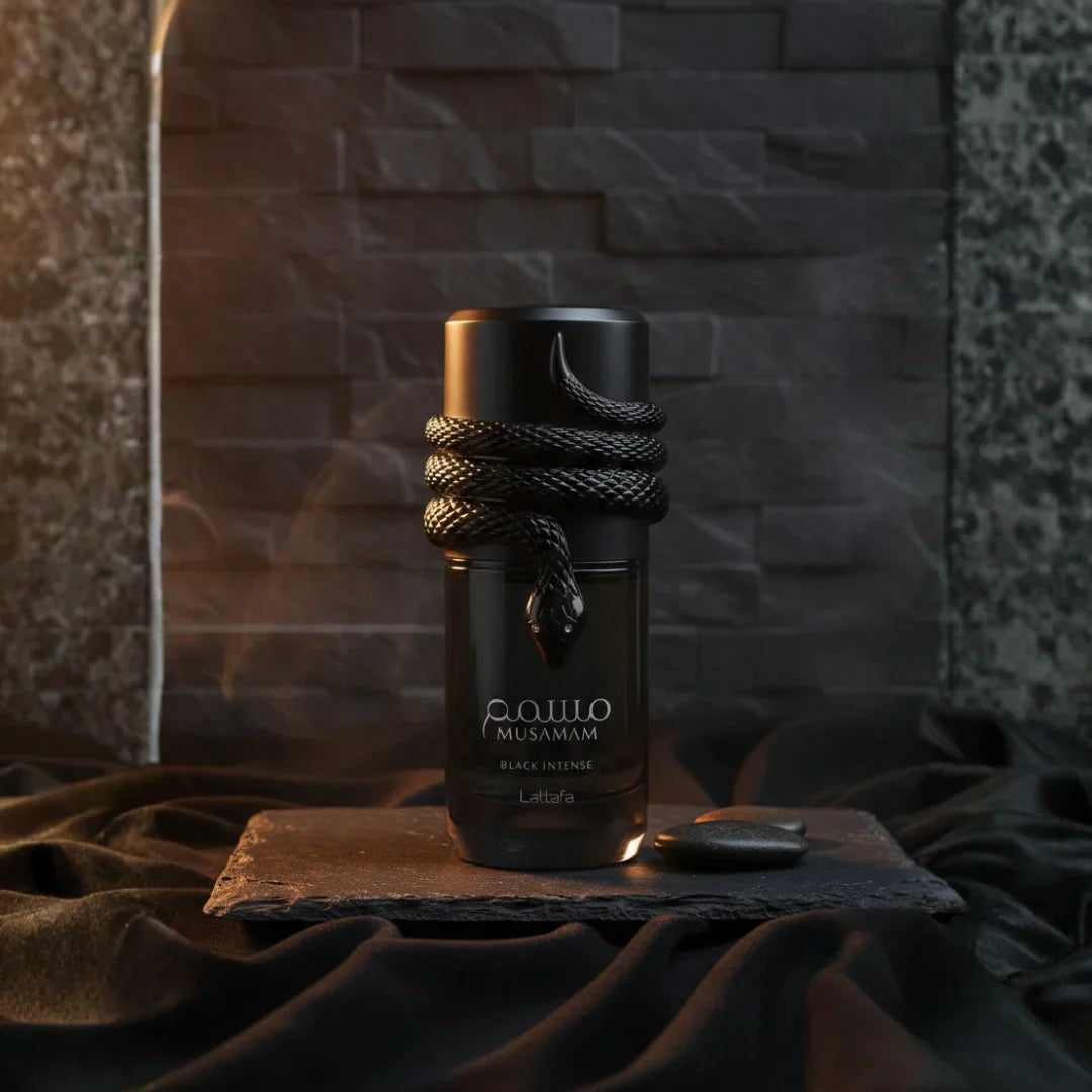 Musamam Black Intense Eau De Parfum Spray 100ml (3.4 oz) By Lattafa - Intense Oud