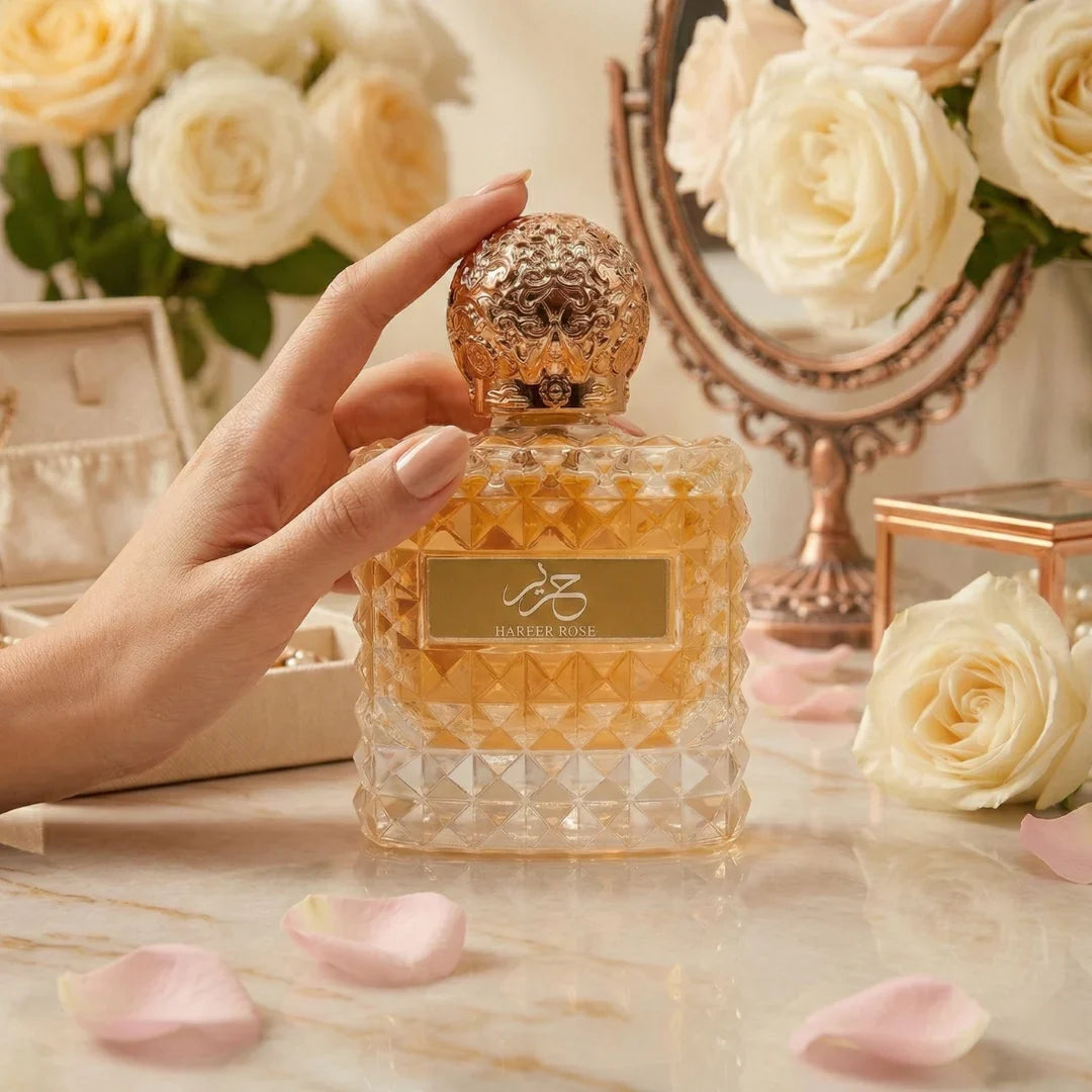 Hareer Rose Eau De Parfum Spray 100ml (3.4 oz) By Aura Fragrances - Intense Oud